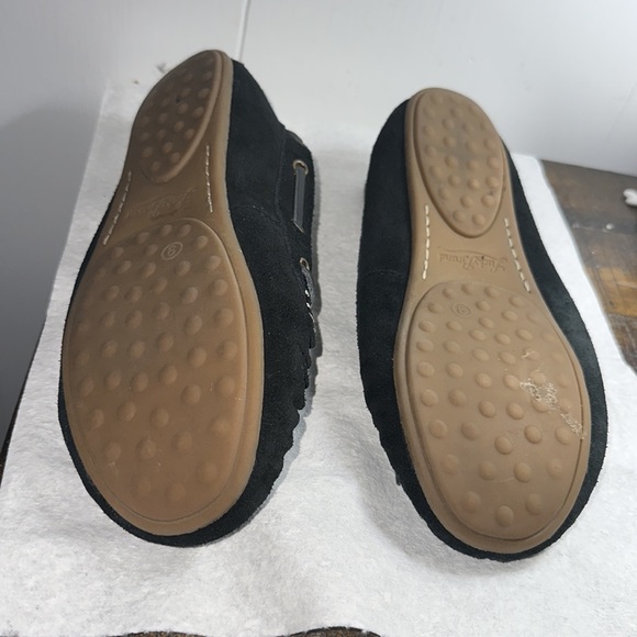 Lucky Brand Black Moccasin LP-Abrelle3. Size 9B, Front Leather Bow Clean. NonSm. - Picture 5 of 8